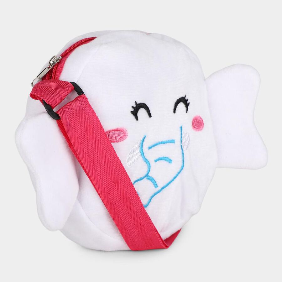 Elephant Sling Bag Kid's Pink Nylon/Polyester Bag , , large image number null