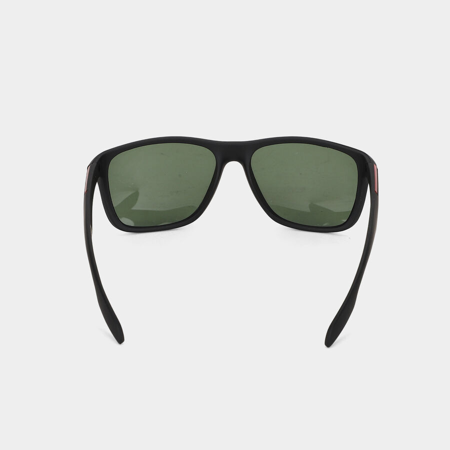 Men's Black Plastic Sunglasses, , large