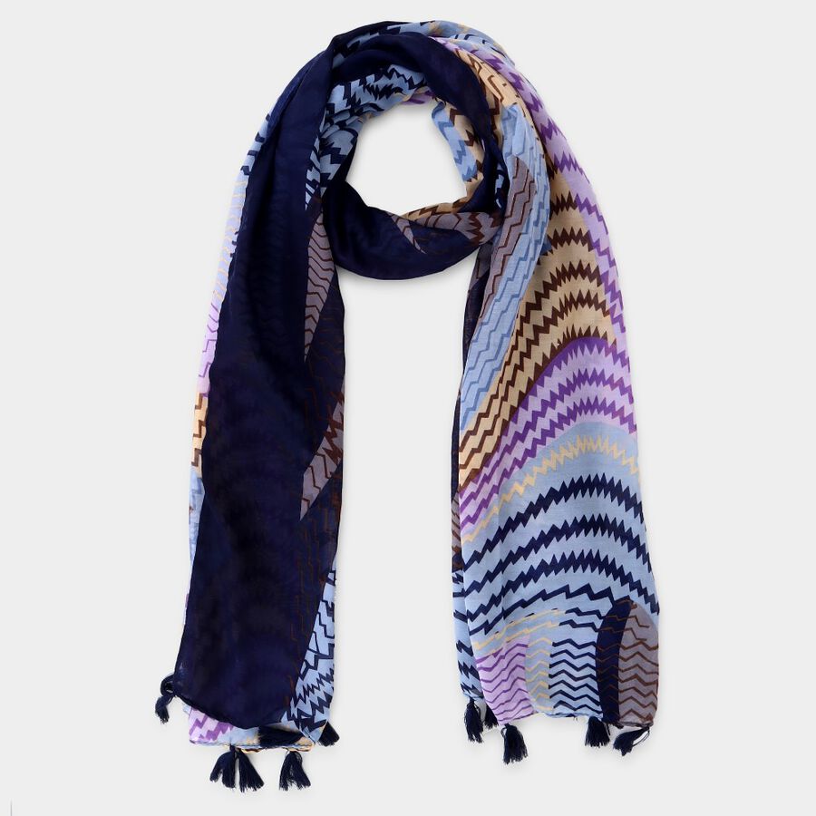 Women's Light Pink Cotton Scarf, , large image number null