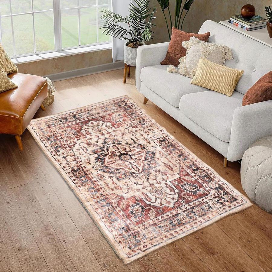 Beige Polyester Carpet, , large