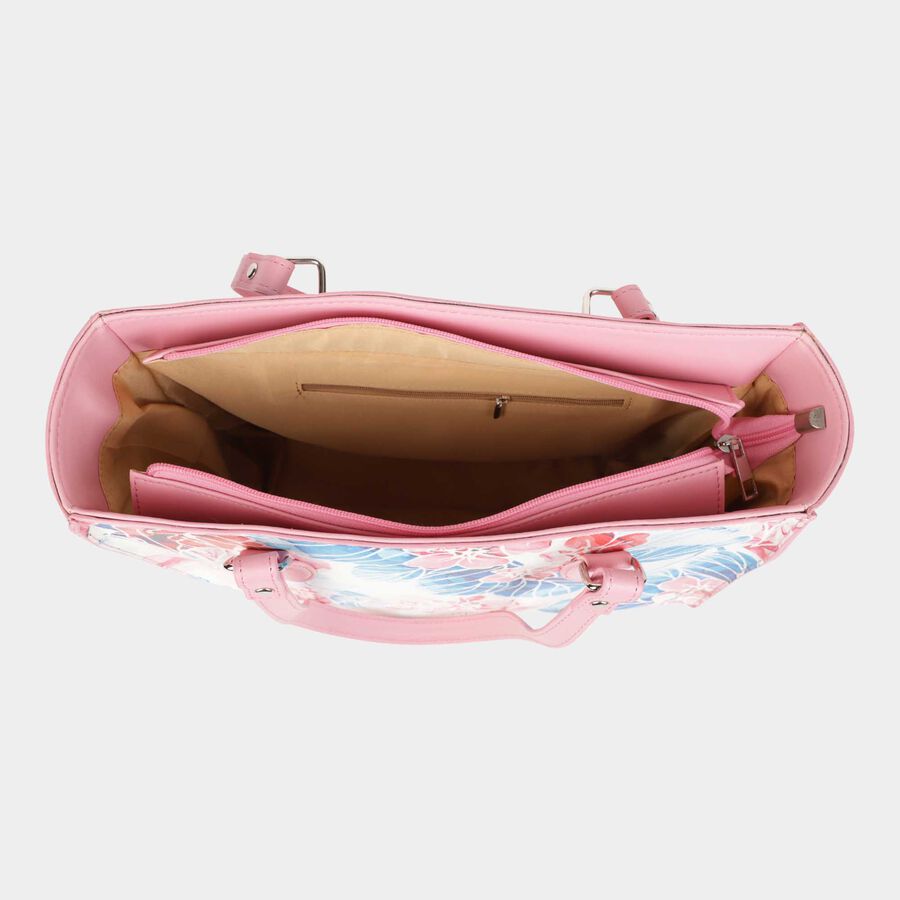 Women's Polyurethane Tote Bag, Printed, Medium Size, , large image number null