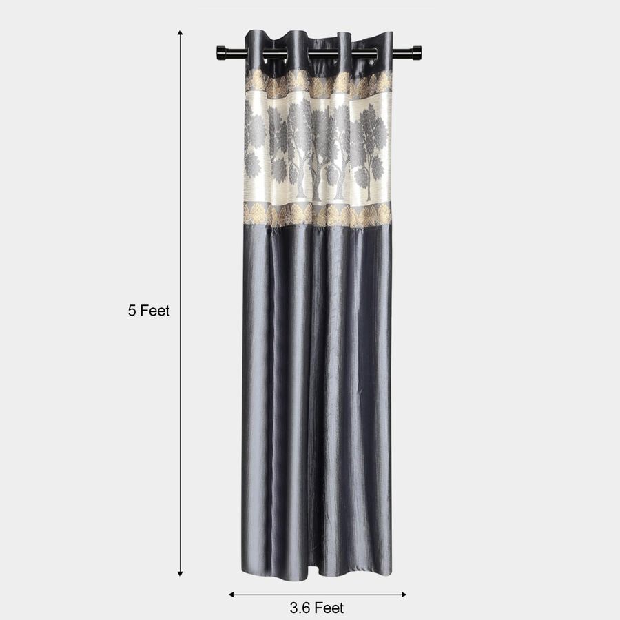 5ft. Grey Window Curtain, , large image number null
