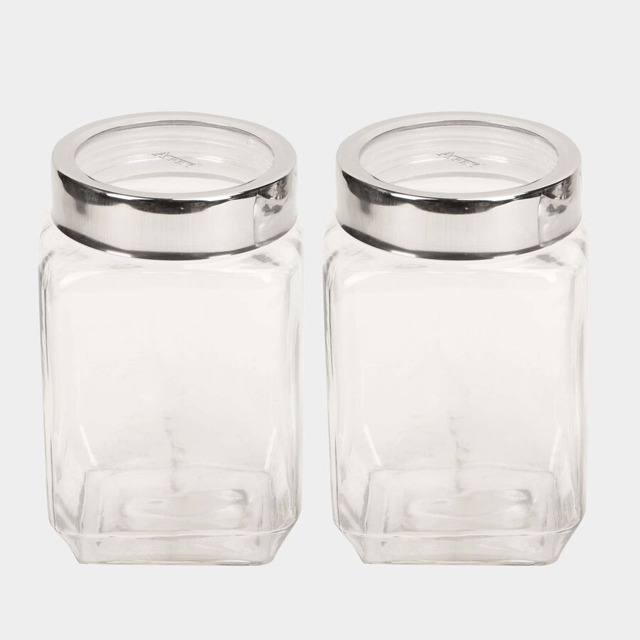 700 ml Glass Jars, Set of 2, , large image number null