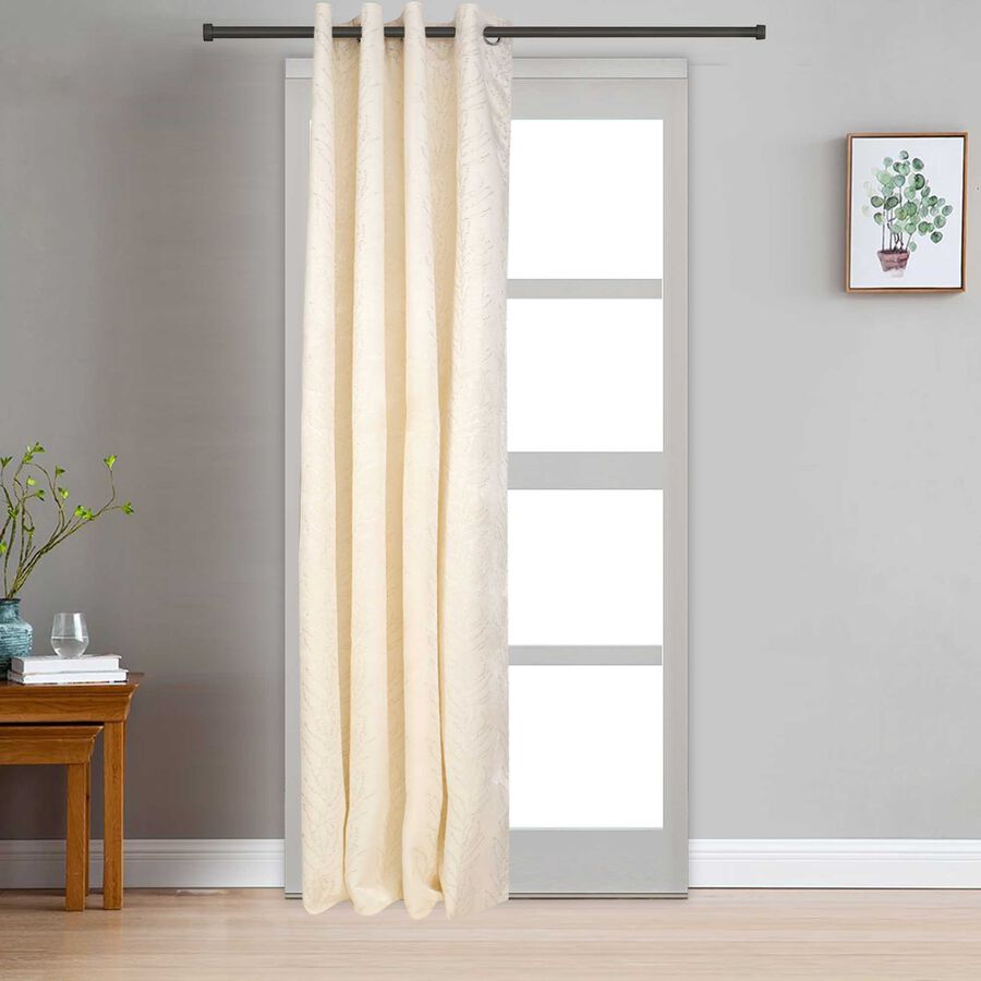 9ft. Cream Velvet Long Door Curtain, , large image number null