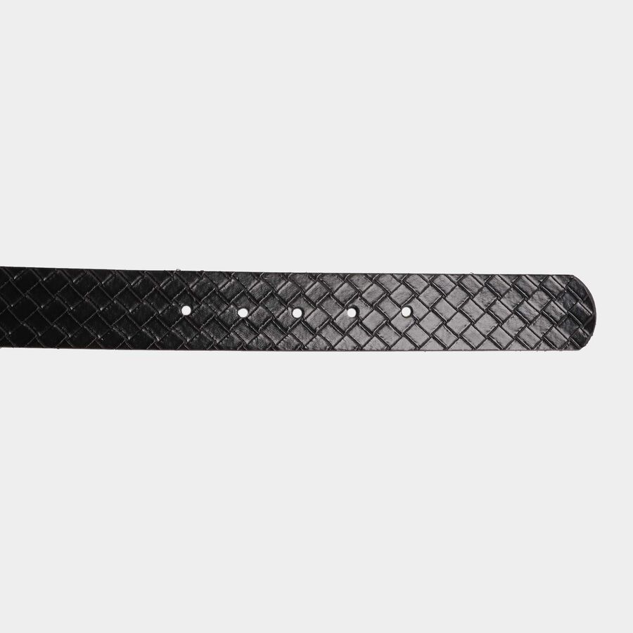 Men's Black Polyurethane Casual Belt, , large image number null