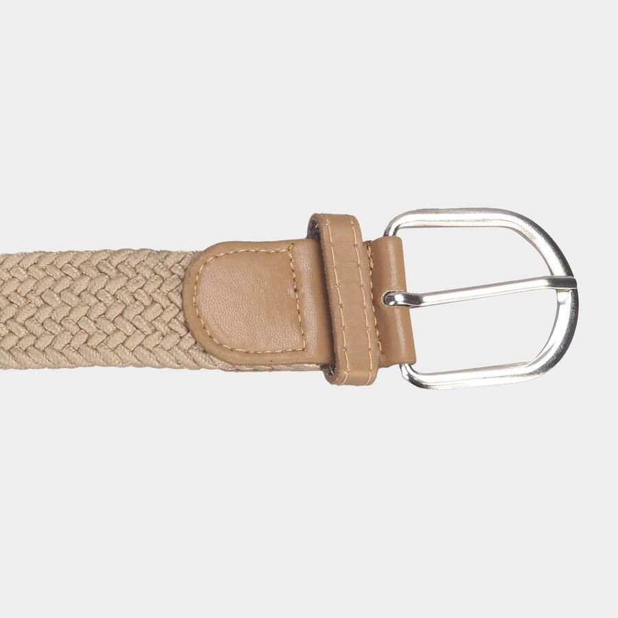 Women's Beige Polyurethane Belt, , large image number null