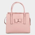 Women's Peach Polyurethane Tote Bag, , small