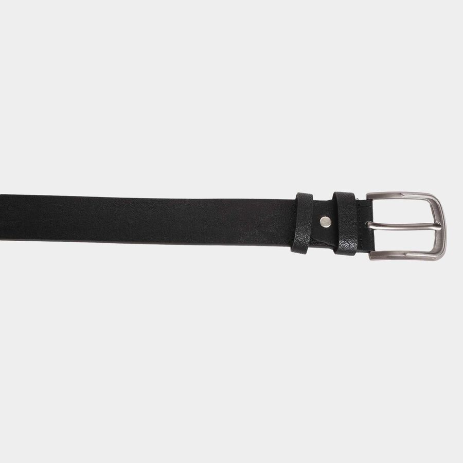 Men's Black Polyurethane Casual Belt, , large image number null