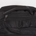 Black Polyester Backpack with Laptop Compartment and USB Port, , small image number null