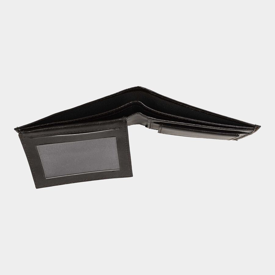 Men's Black Polyurethane Wallet, , large image number null