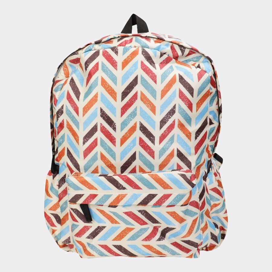 Women's Printed Fabric Backpack, , large image number null