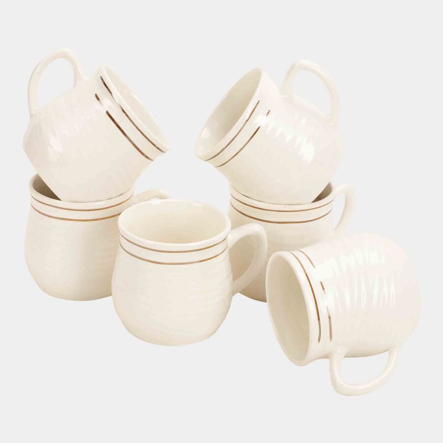120 ml Stoneware Cup, Set of 6, , large image number null
