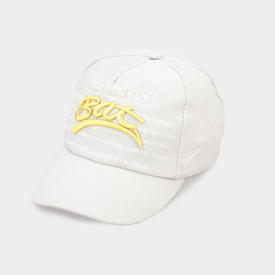 Kids' Grey Canvas Cap, , large image number null