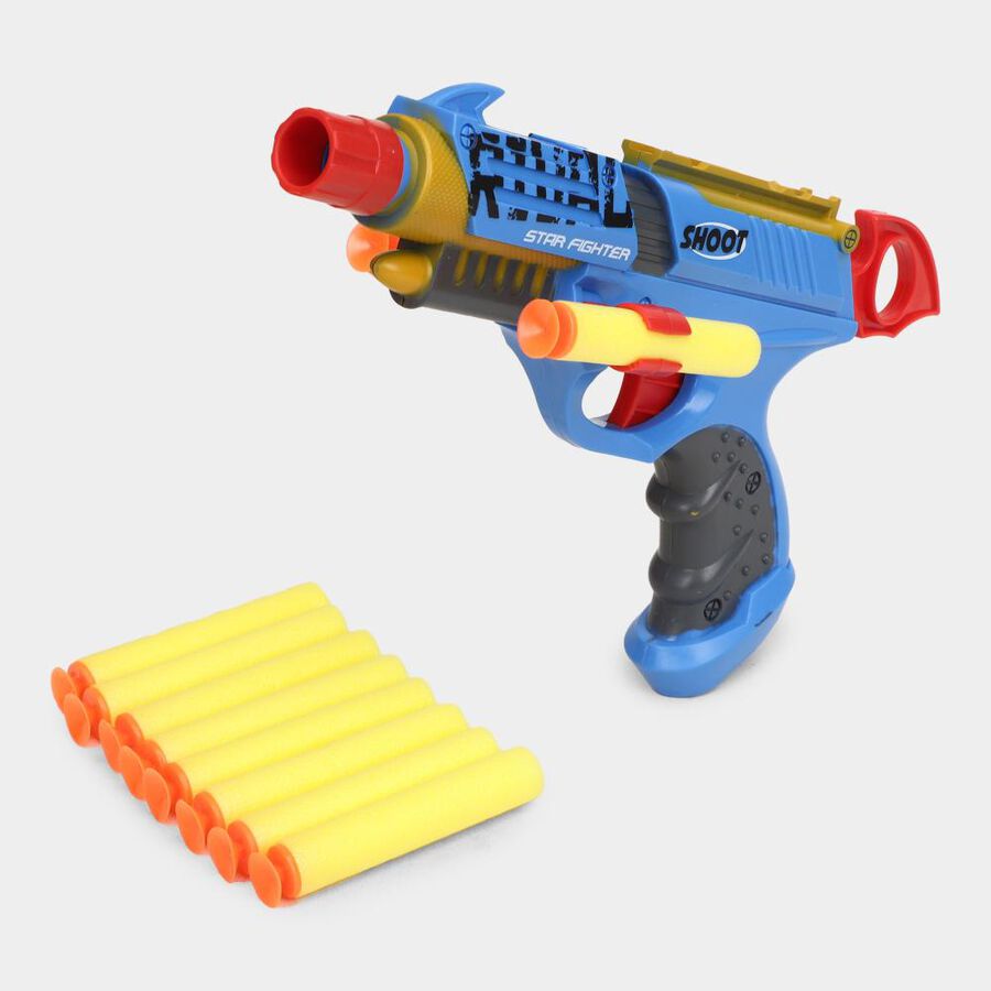 Kid's Plastic Toy Gun, 11 Soft Bullets, , large image number null