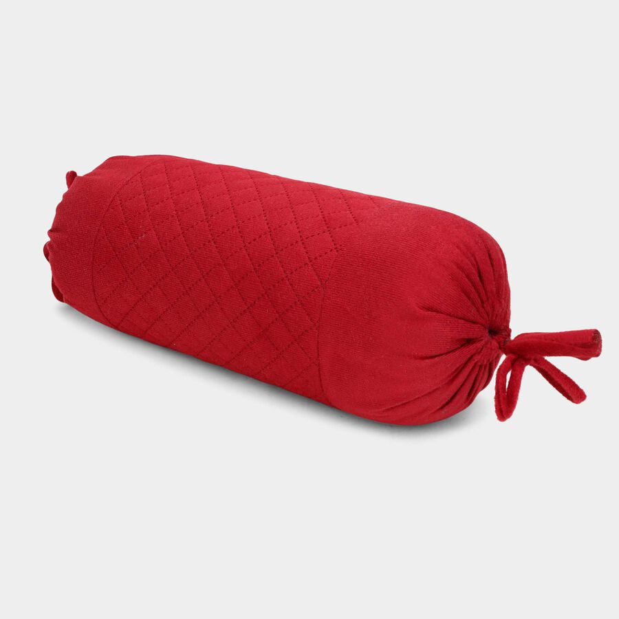 Maroon Cotton Bolster, , large image number null