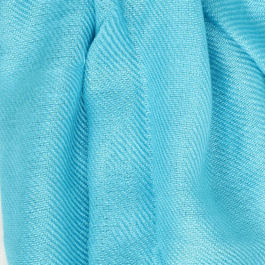 Women's Teal Blue Polyester Scarf, , large image number null