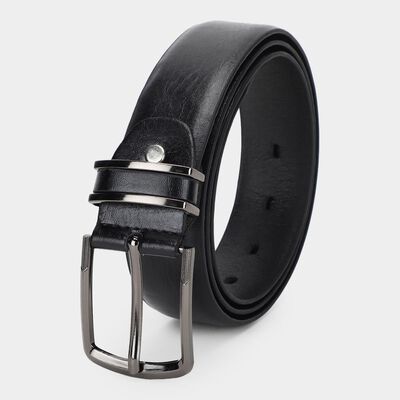 Black Pu Formal Belt