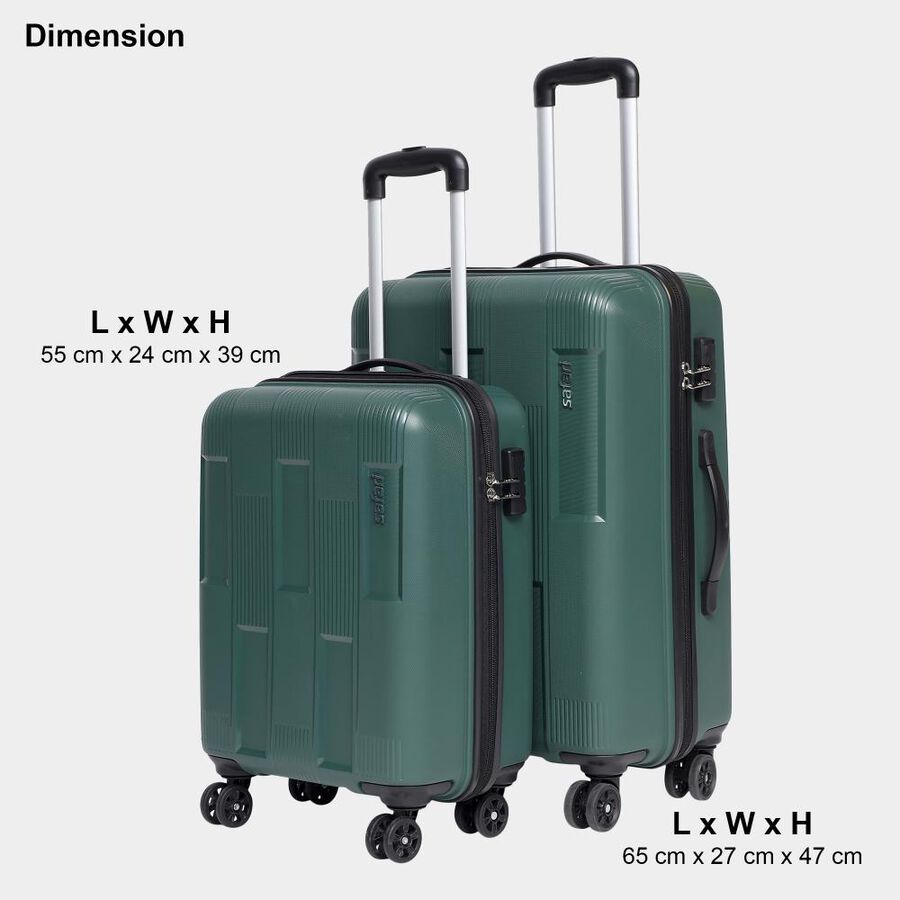 8-Wheel Polypropylene Hard Case Trolley, Set of 2, , large image number null