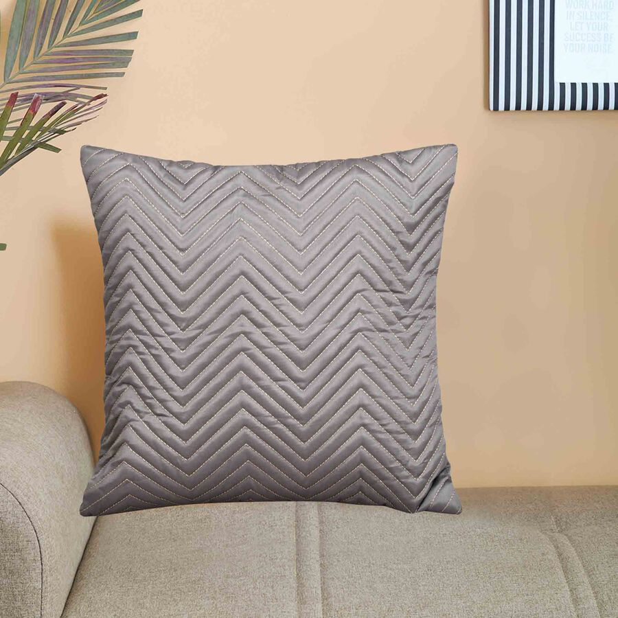 Grey Microfiber Cushion Cover, , large image number null