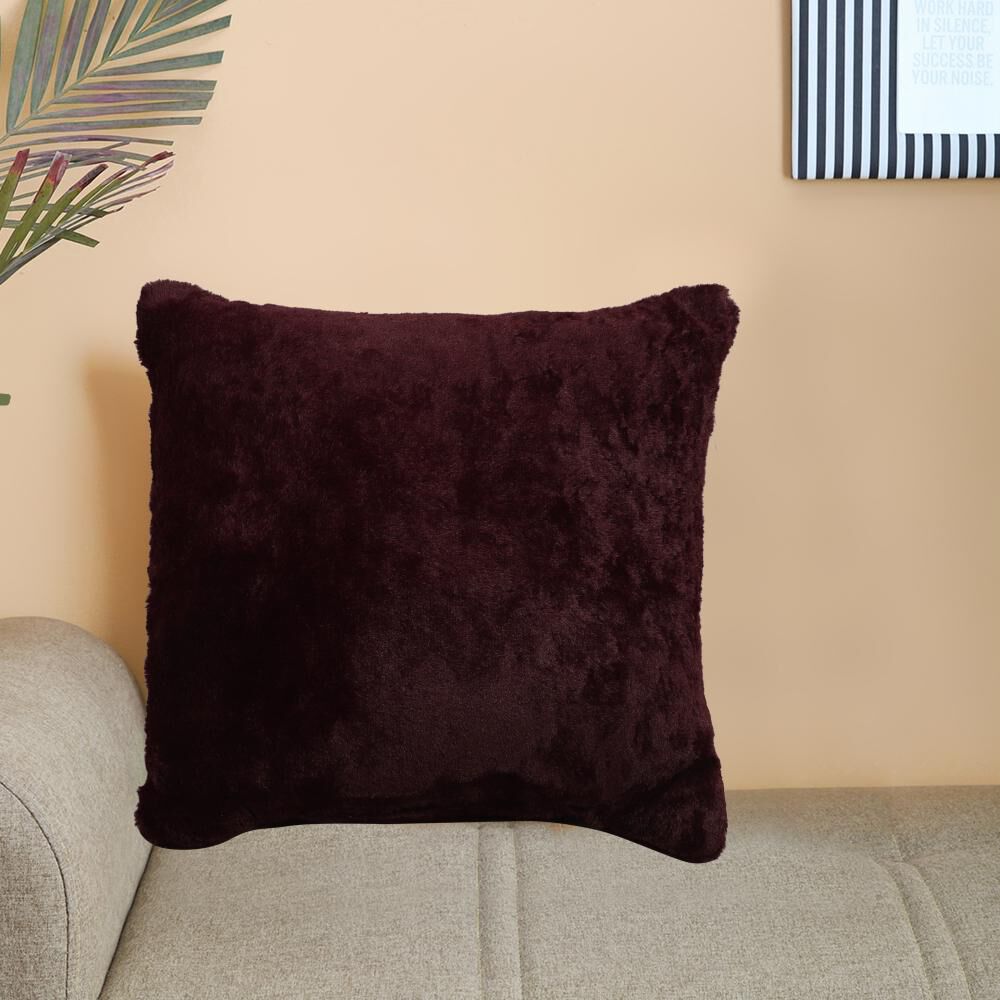 Home Beautiful                         Wine Velvet Cushion