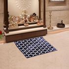 Blue Polyester Pooja Mat, , small