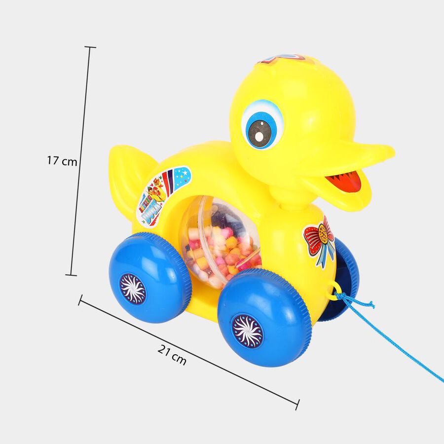 Kid's Yellow Plastic Pull Along, , large