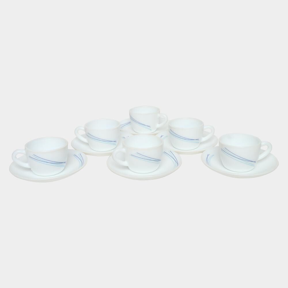 Cello                         130 ml Opalware Cup &amp; Saucer Set