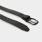 Men's Black Pu Formal Belt, , small image number null