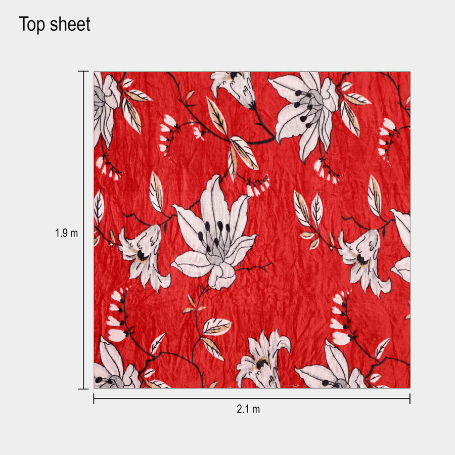 Blue Microfiber Bedcover, , large image number null