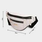 Women's off-White Polyurethane Waist Pouch, , small image number null