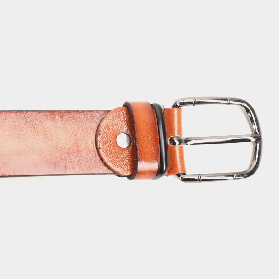 Men's Tan Polyurethane Casual Belt, , large image number null