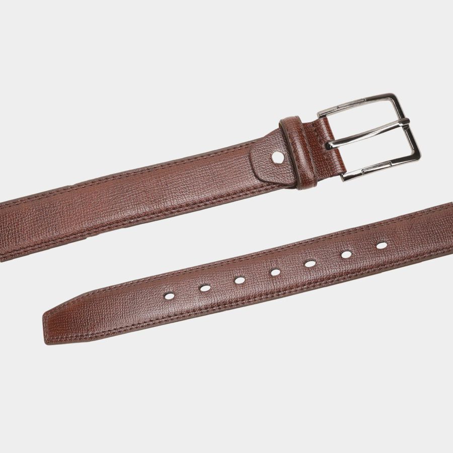 Men's Brown Polyurethane Formal Belt, , large image number null