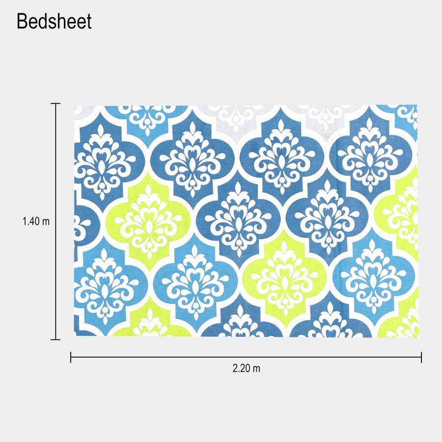 Cotton Blend Single Bedsheet, , large image number null