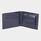 Men's Navy Blue Polyurethane Wallet, , small image number null