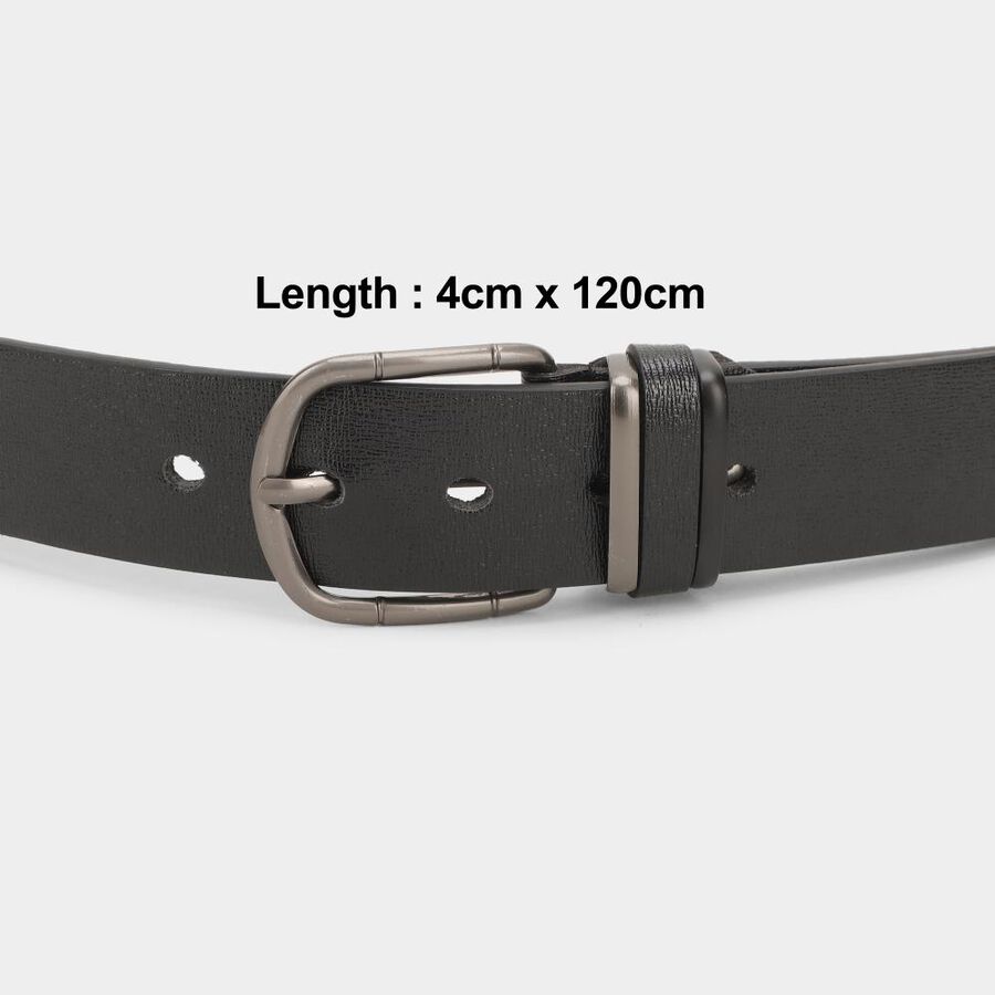 Men's Black Pu Casual Belt , , large image number null