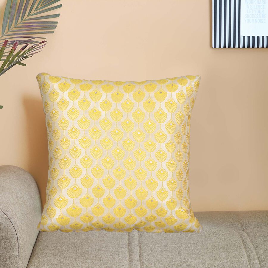Yellow Microfiber Cushion, , large image number null
