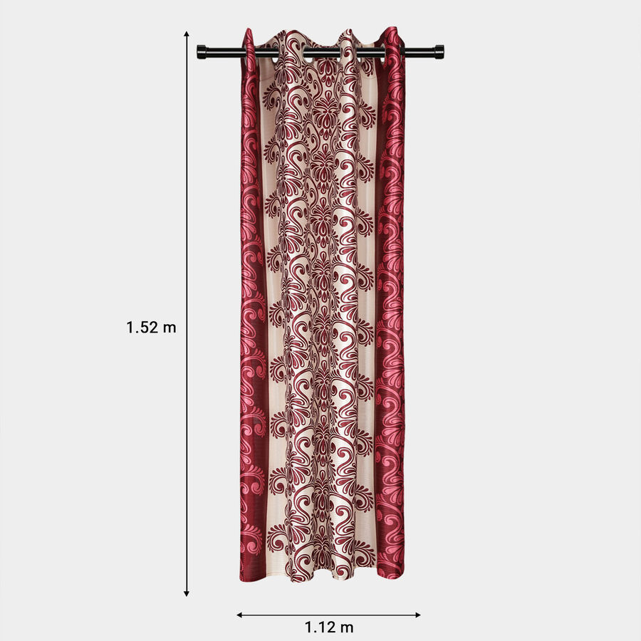 5ft. Maroon Window Curtain, , large image number null