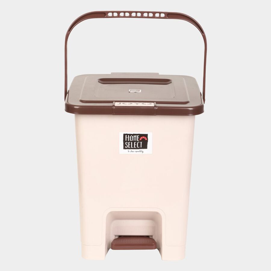 15L Brown Plastic Dustbin, , large image number null