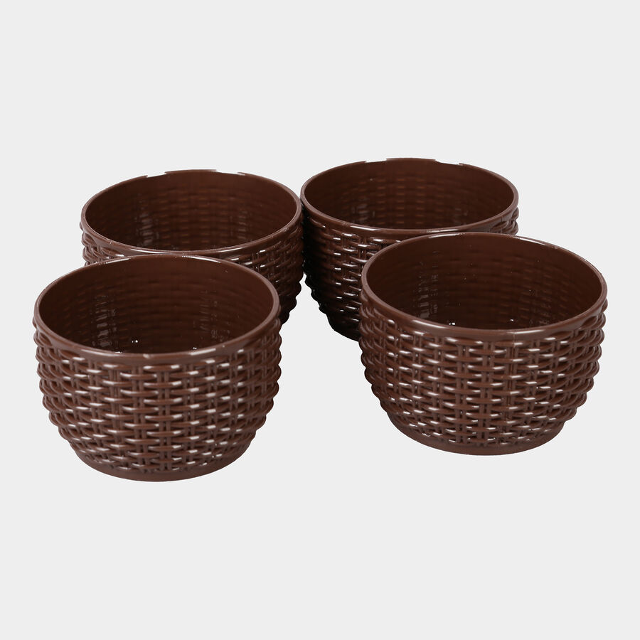 250ml Plastic Bowl, Set of 4, , large