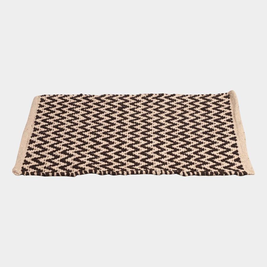 Anti-Skid Beige Polyester Cotton Door Mat, , large