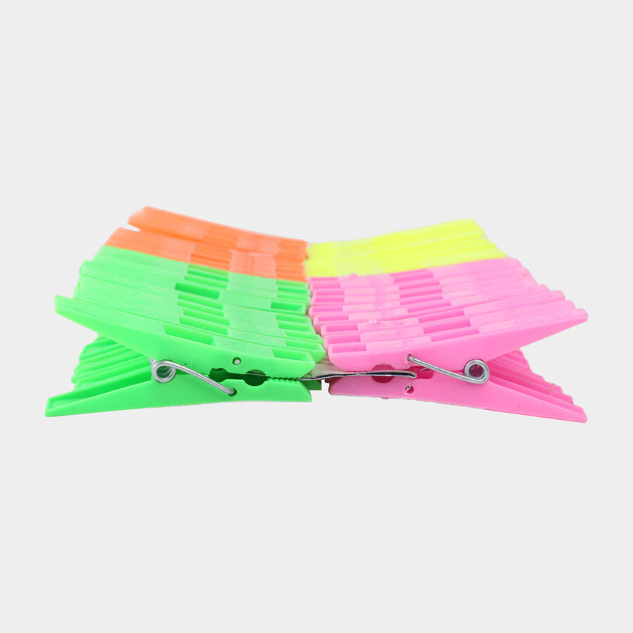 Plastic Cloth Clips-Set of 36 (Color/Design May Vary), , large image number null