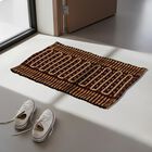Brown Cotton Blend Rugs, , small