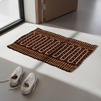 Brown Cotton Blend Rugs