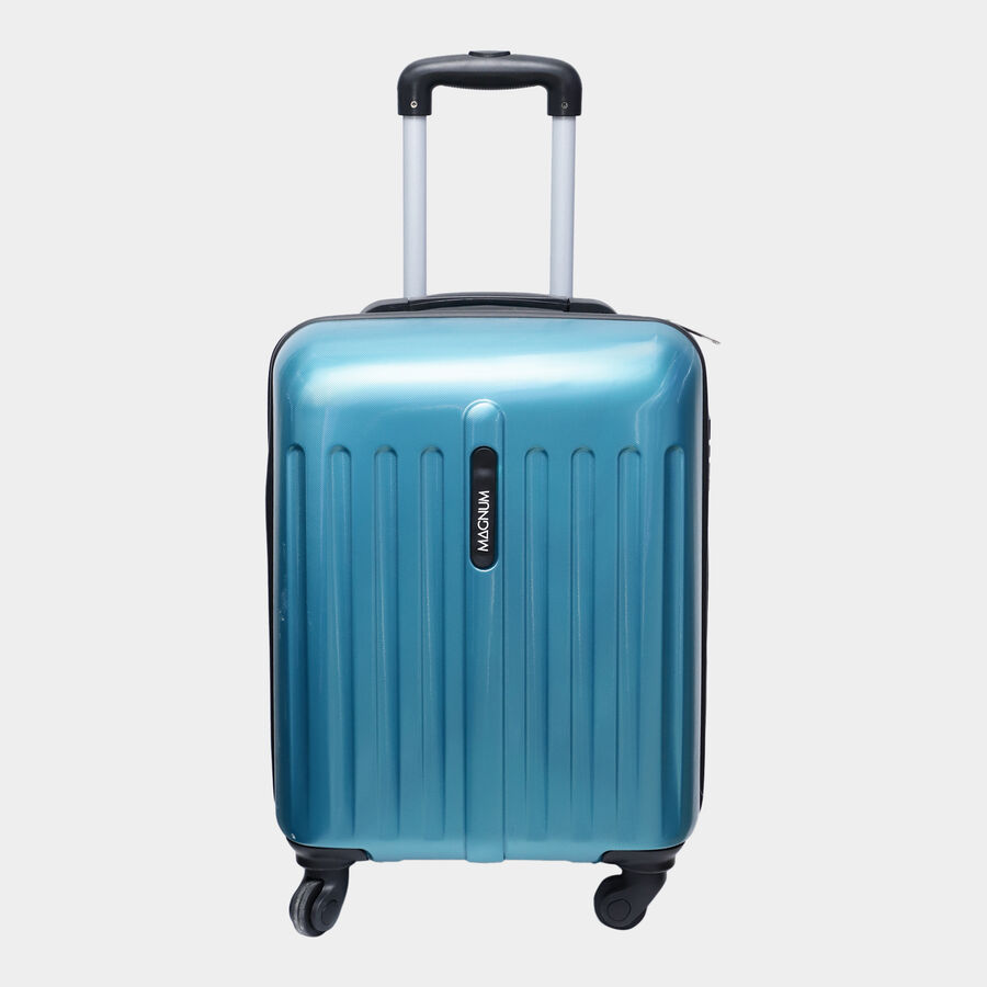 4-Wheel Blue PVC Matee Hard Case Trolley, Small, , large image number null