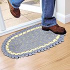 Grey Polyester Door Mat, , small image number null