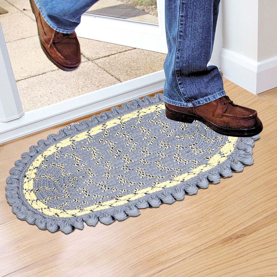 Grey Polyester Door Mat, , large image number null