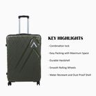 8 Wheel Light Green Polypropylene Trolley,Set of 3, , small