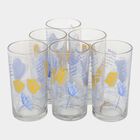 Printed Round Glass Set Of 6 Tumbler, , small image number null