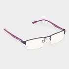 Clear Glass Plastic Half Rim Frame - Color May Vary, , small image number null