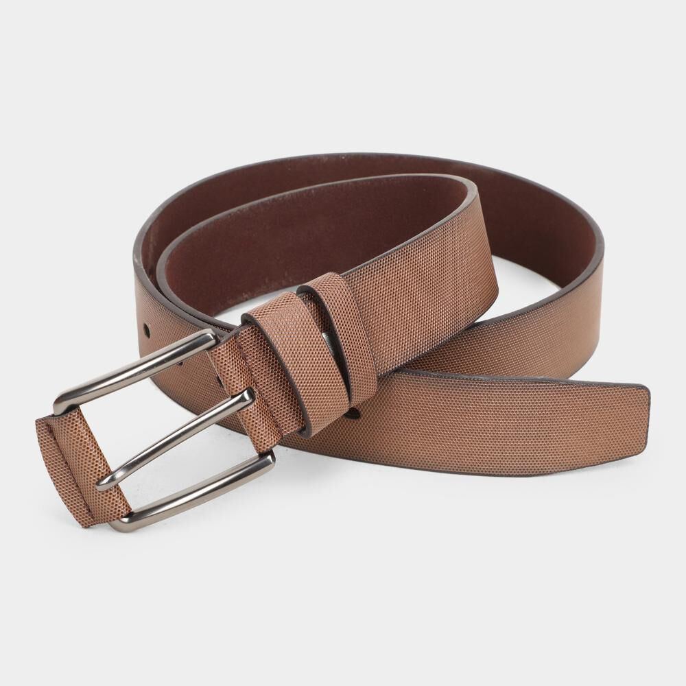 Black Tie                         Men's Brown Polyurethane Formal Belt